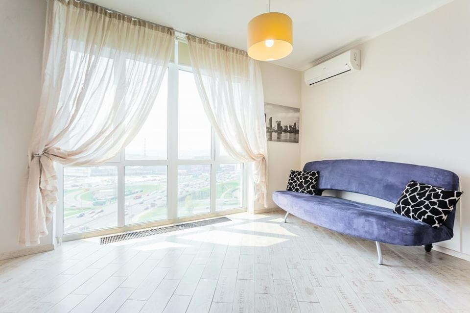 Панорамный Вид 15 Этаж. Набережная Днепра Kyiv Exterior photo