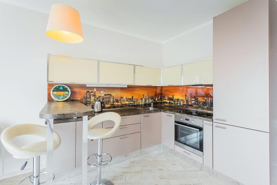 Панорамный Вид 15 Этаж. Набережная Днепра Kyiv Exterior photo